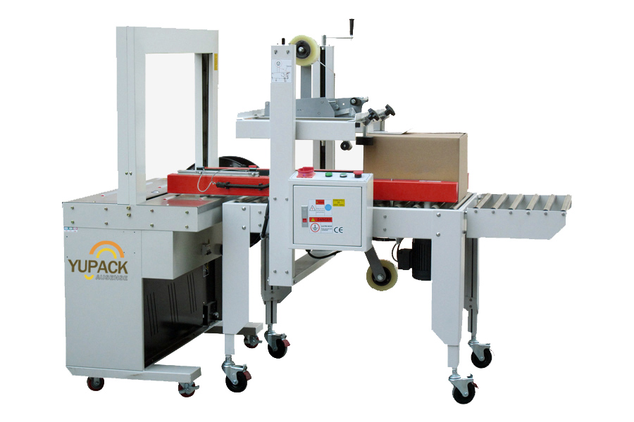 Automatic Carton Sealing Machine And Strapping Machine