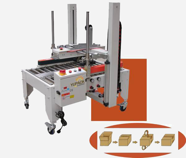 FXJ-5050EP Automatic positioning + upper pressure type case sealer 